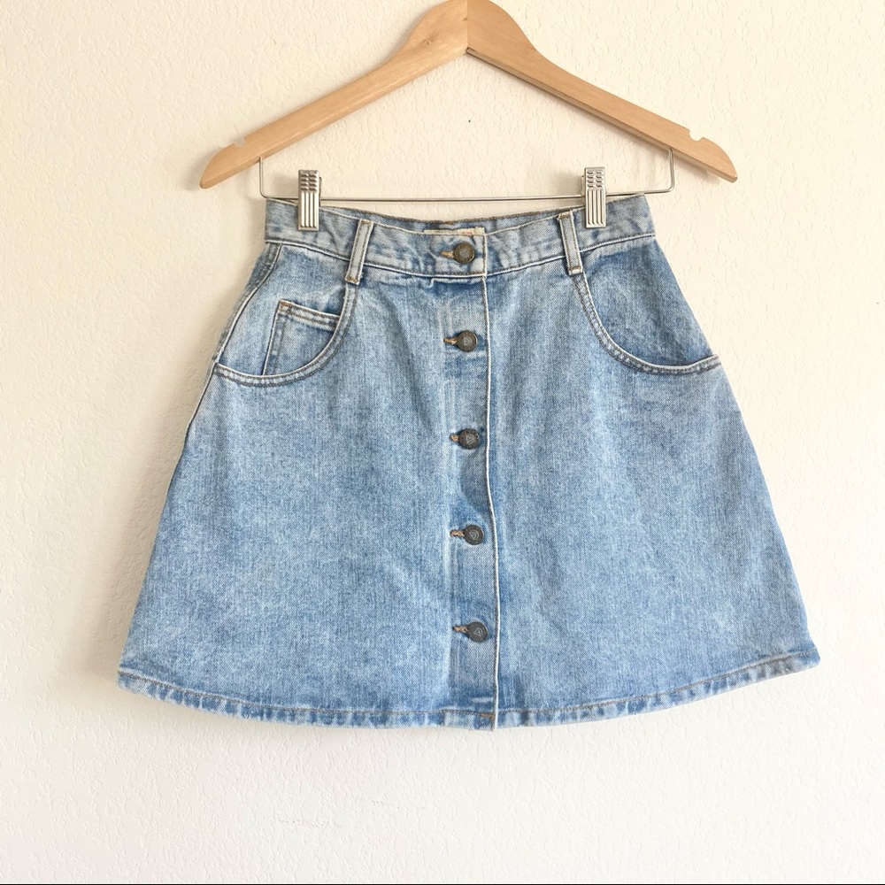 Guess Vintage Mom Jean Denim Mini Skirt